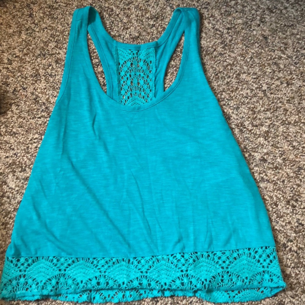 ROXY teal tank top